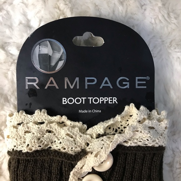 Rampage Brown Knit Boot Topper - Picture 3 of 5